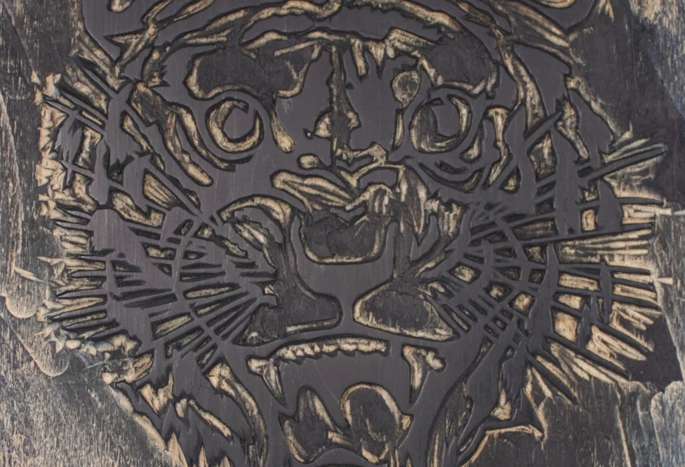 detail of tiger